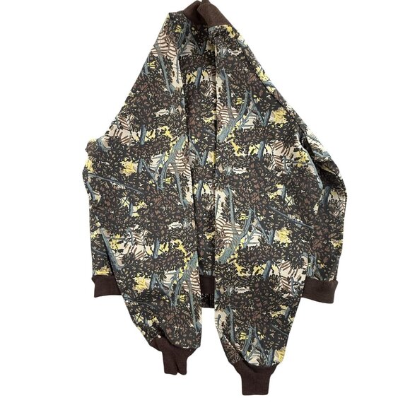 Vintage Bushlan Jacket Mens Extra Large Brown Camo Corduroy Bomber Hunting Snap - Picture 10 of 16